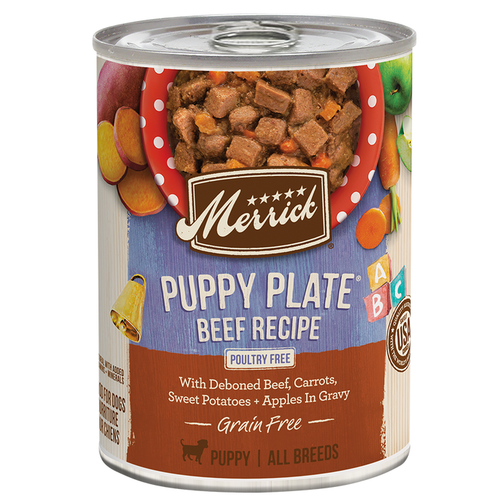 Merrick Puppy Plate Beef alternate can design