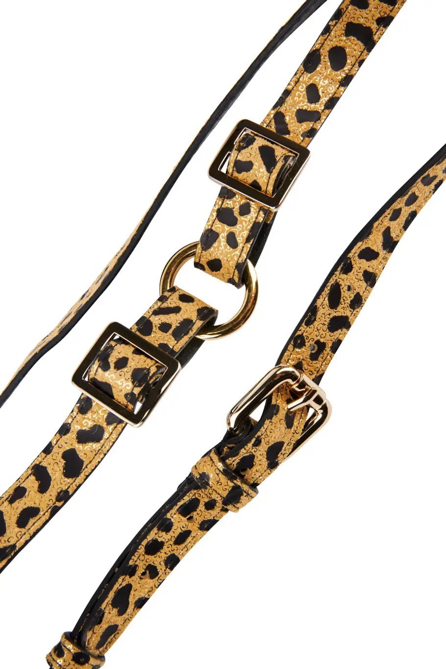 LuxLeopard Italian Leather Harness 30-60 Lbs by Allysa Payne Beverly Hills