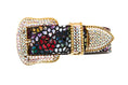 Charger l'image dans la visionneuse de la galerie, Luxury Pet Fashion Floral Mosaic Leather Collar Set by Allysa Payne Beverly Hills
