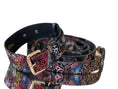 Load image into Gallery viewer, Luxury Pet Fashion Black Floral Lace Leather Collar Set by Allysa Payne Beverly Hills
