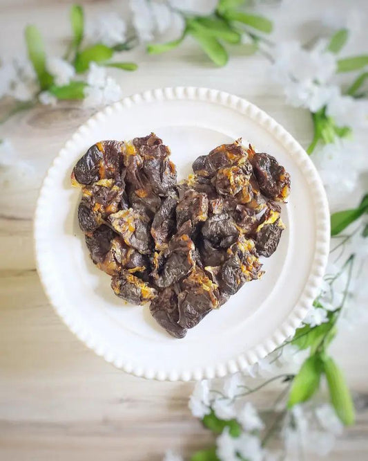 Duck Hearts (ABF) Limited Edition by Naked Beasts on a white plate