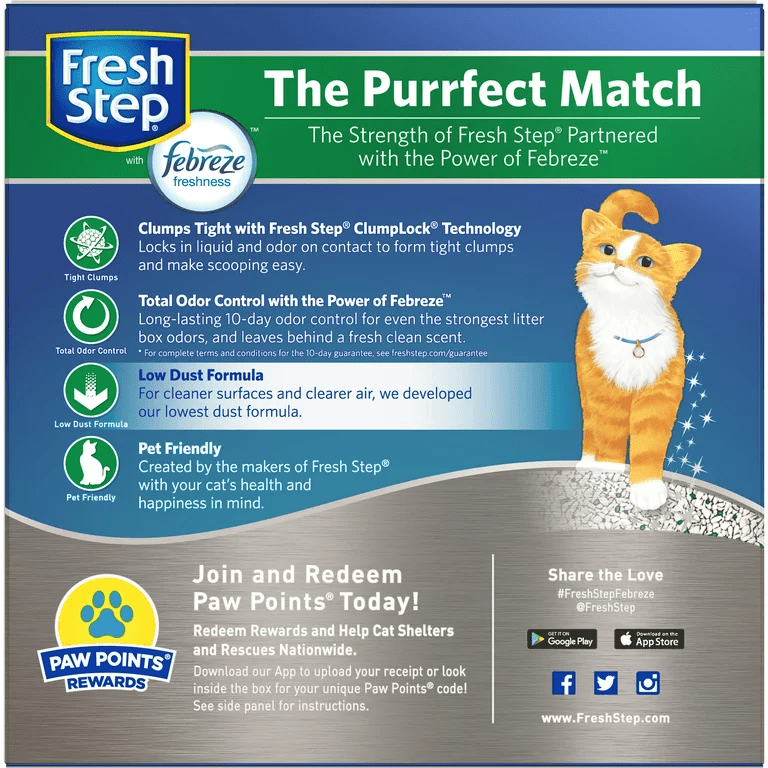 Fresh Step Odor Shield reverse packaging graphic