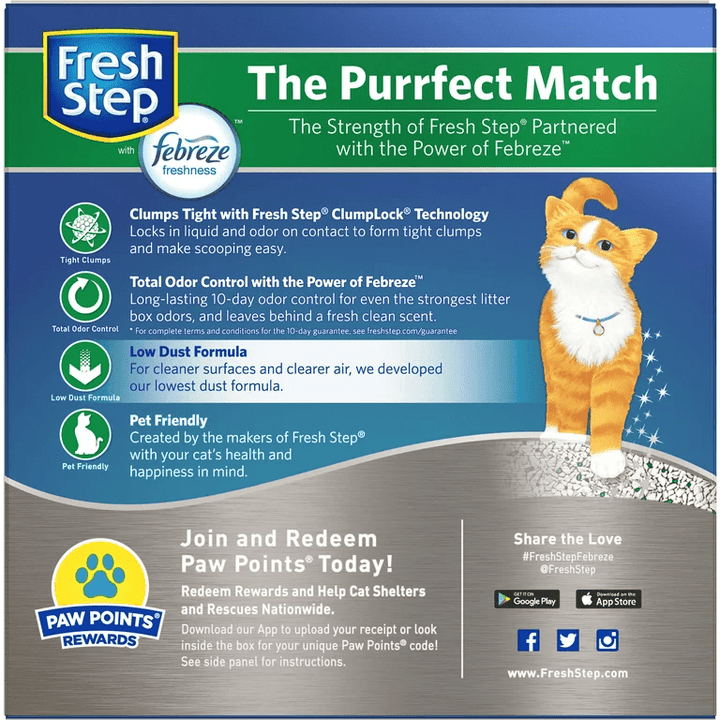Fresh Step Odor Shield reverse packaging graphic