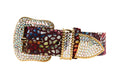 Charger l'image dans la visionneuse de la galerie, Luxury Pet Fashion Floral Mosaic Leather Collar Set by Allysa Payne Beverly Hills
