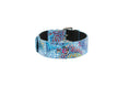 Gallery viewerに画像を読み込む, Vivian Lux Blue Floral Mosaic Italian Leather Collar by Allysa Payne Beverly Hills
