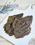 Load image into Gallery viewer, Beef Spleen Thin-Cut small animal treats; dark brown dried meat slices.

