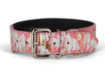 Charger l'image dans la visionneuse de la galerie, Collar by Allysa Payne Beverly Hills, iridescent pink/gold/silver Art Deco snake collar with metal buckle
