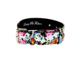 Carica l'immagine nel visualizzatore della galleria, Italian leather floral collar with silver hardware by Allysa Payne Beverly Hills
