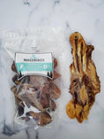 Load image into Gallery viewer, Duck Frames by Naked Beasts; bag of dried duck treats with brown jerky pieces

