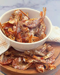 Load image into Gallery viewer, Shrimp Naked Beasts; dried shell-on red shrimp in a white bowl
