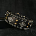 Bild in Galerie-Betrachter laden, "Aztec" black dog collar by Bestia Dog Gear

