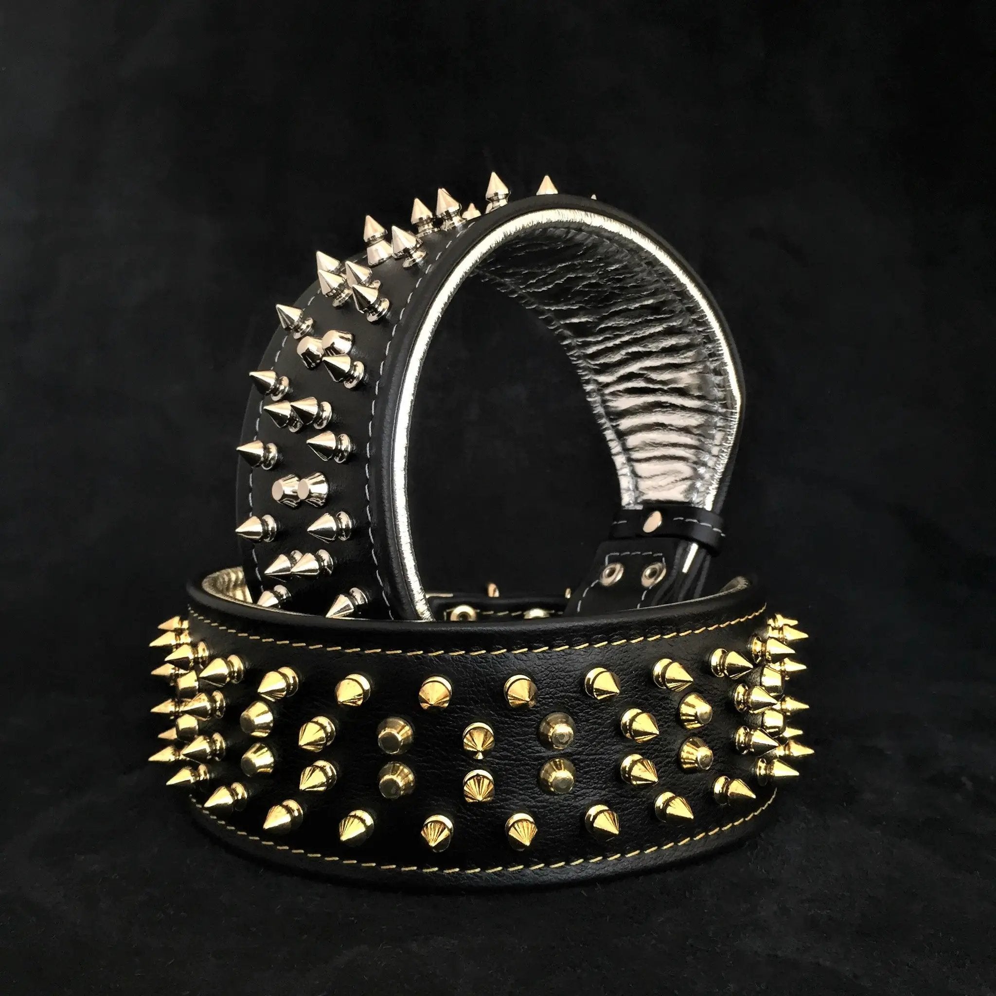 The "Crown" collar Black - Pet Collars & Harnesses from Bestia Dog Gear