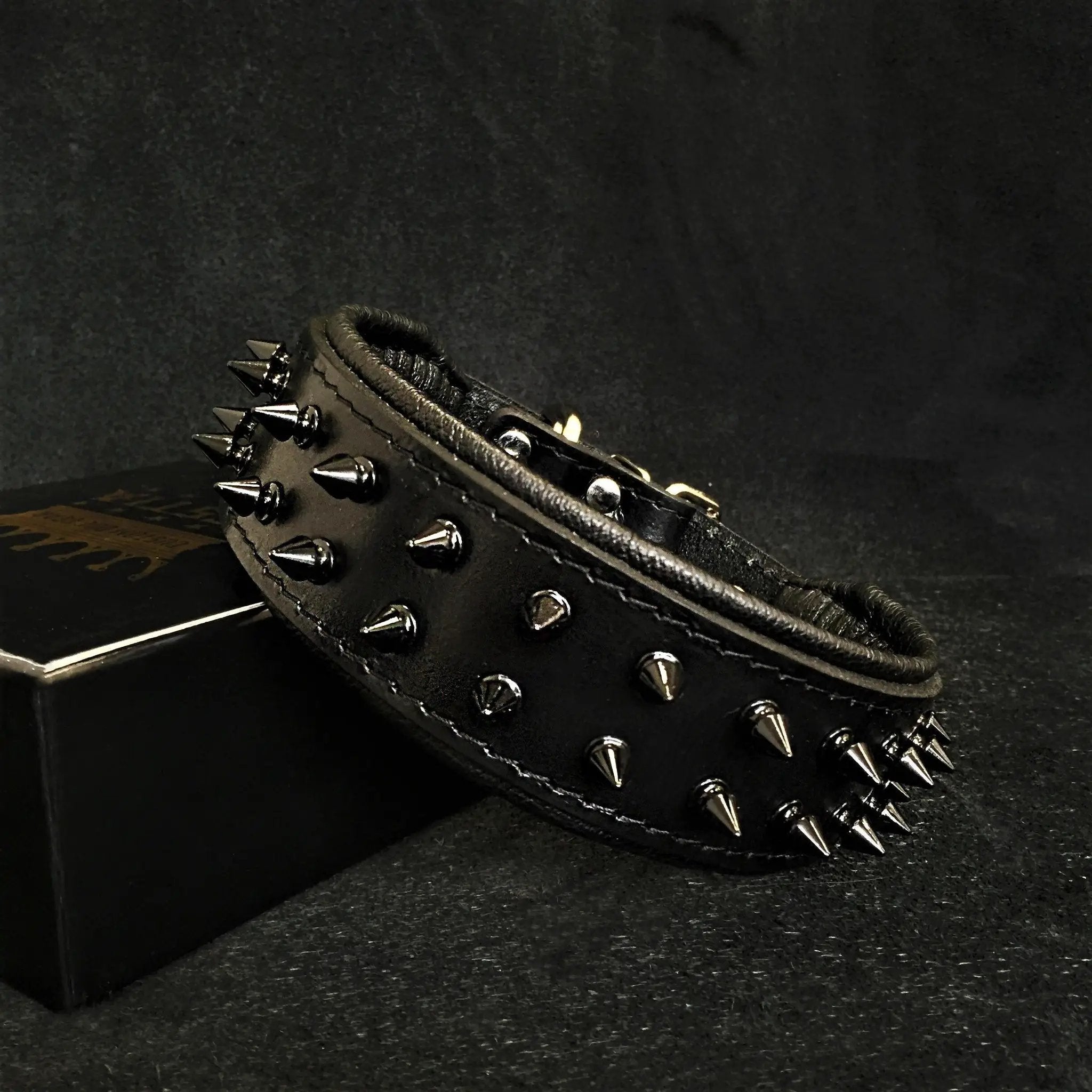 BLACK "Frenchie" collar - Pet Collars & Harnesses from Bestia Dog Gear