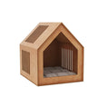 Load image into Gallery viewer, Neutral Natural Material Small Indoor Dog House Secure Pet Retreat Fits Any Home Decor Private Sanctuary Space by Enjoy The Wood
