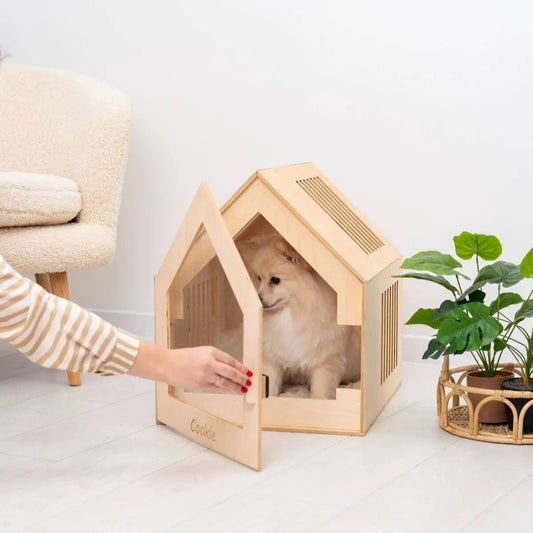 Modern Eco Friendly Indoor Dog House Big Dogs Puppies Handmade by Enjoy The Wood