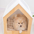 Cargar la imagen en la vista de la galería, Modern Eco Friendly Indoor Dog House Big Dogs Puppies Handmade by Enjoy The Wood
