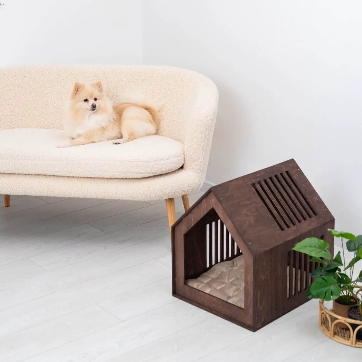 Noble Nest Wooden Indoor Dog House Stylish Home Fit For Small Dogs by Enjoy The Wood