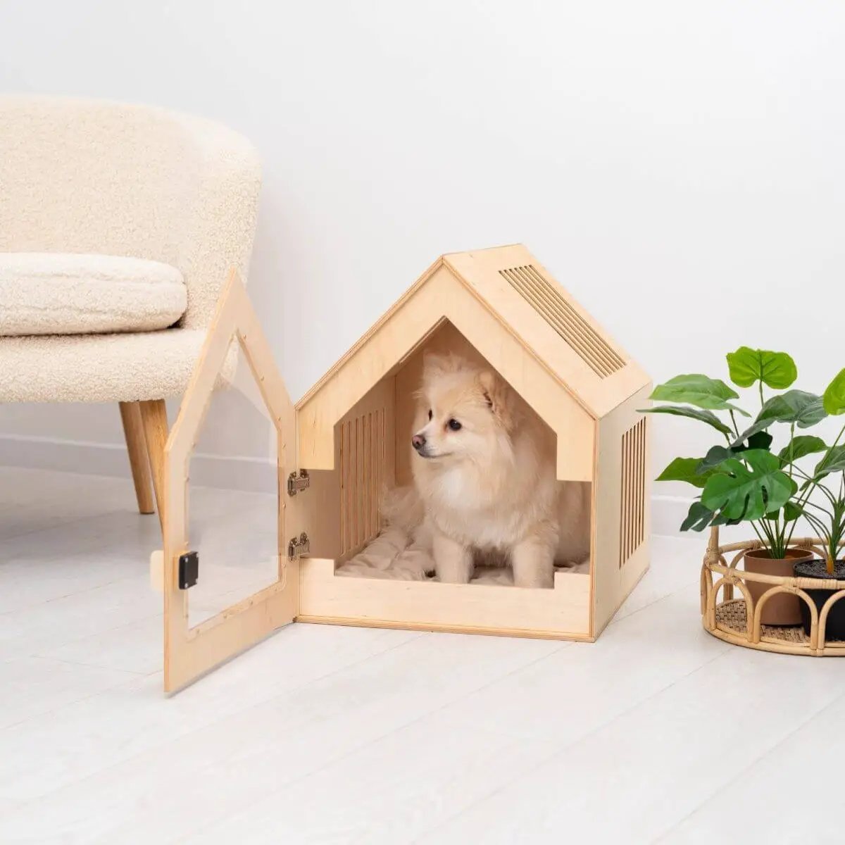 Noble Nest Wooden Indoor Dog House Stylish Home Fit For Small Dogs by Enjoy The Wood