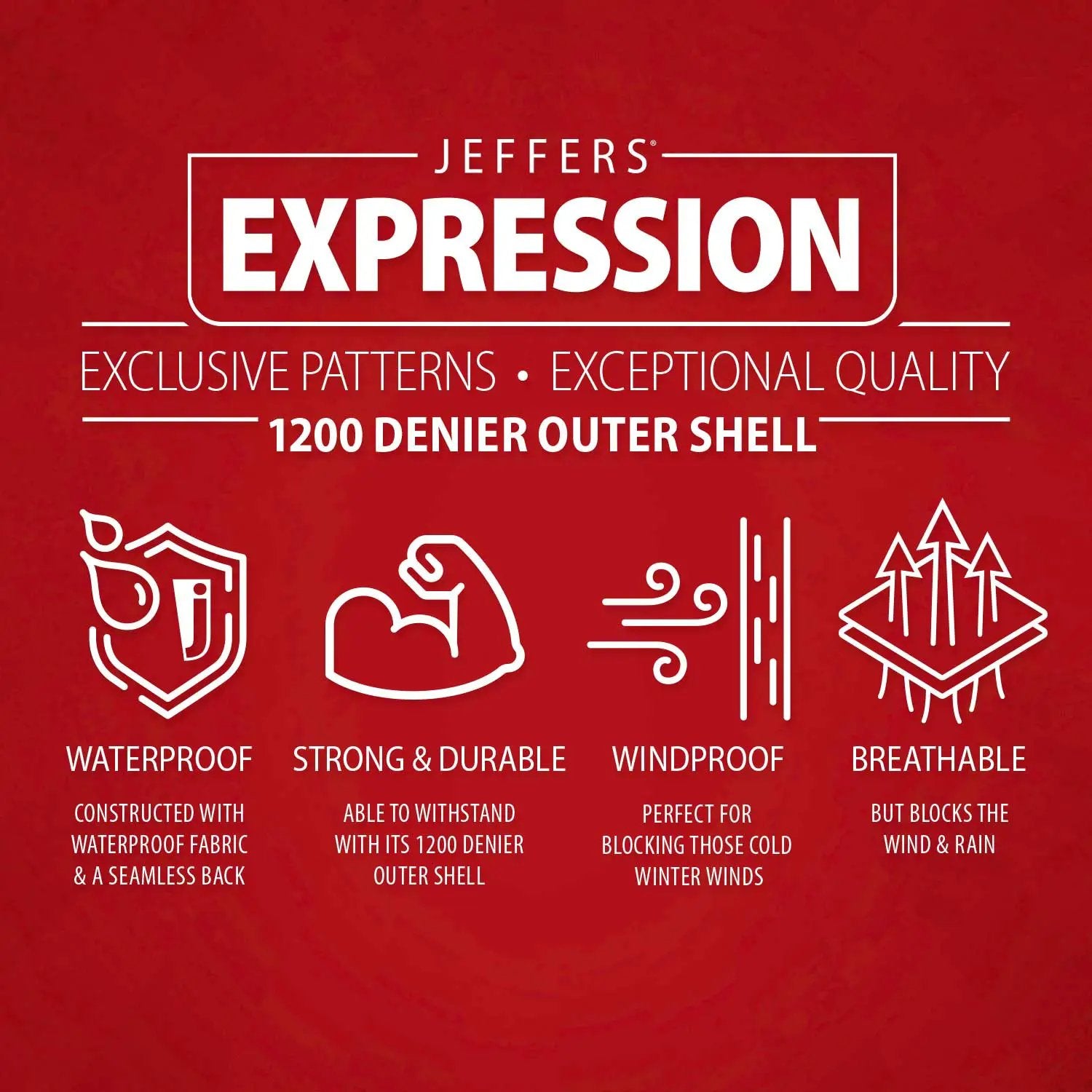 Jeffers Expression 1200 Denier Standard Neck Turnout Horse Blanket, 240 Gram