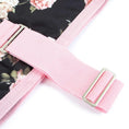 Cargar la imagen en la vista de la galería, Jeffers Expression 600D Waterproof Dog Coat with pink webbing straps and floral ripstop fabric.
