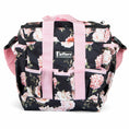 Load image into Gallery viewer, Jeffers Expression Deluxe horse grooming bag with pink adjustable strap and floral pattern
