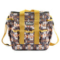 Load image into Gallery viewer, Jeffers Expressions Deluxe Horse Grooming Bag with adjustable strap, geometric print and yellow handles
