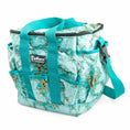Load image into Gallery viewer, Jeffers Expressions Deluxe horse grooming bag with turquoise marbled pattern and adjustable teal strap.
