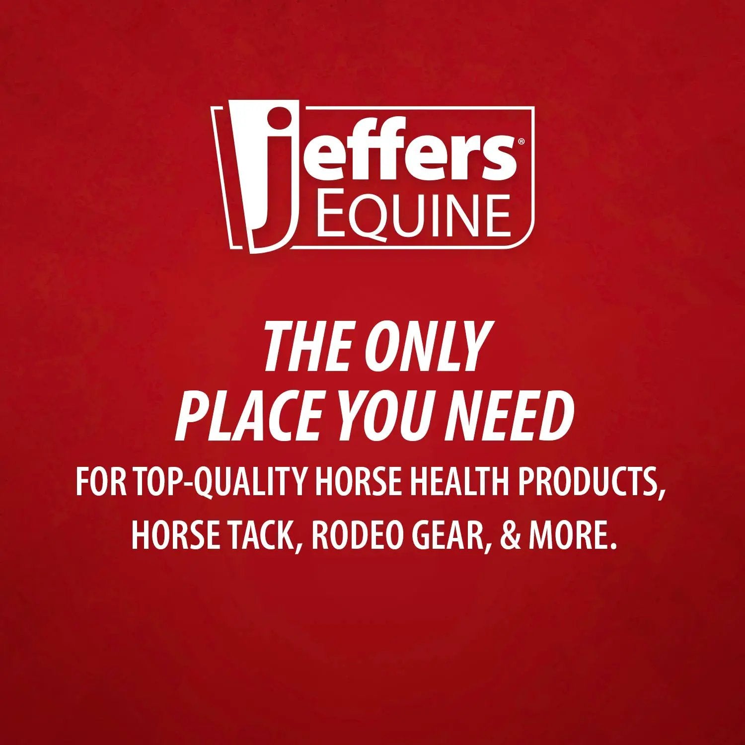Jeffers Expression Equestrian nylon gear bag on red background with white Jeffers Equine logo.