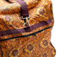 Load image into Gallery viewer, Jeffers Expression Equestrian nylon gear bag in orange sunflower print with maroon straps and hardware
