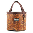 Load image into Gallery viewer, Jeffers Expressions Horse Grooming Tote in a brown floral pattern with dark brown handles
