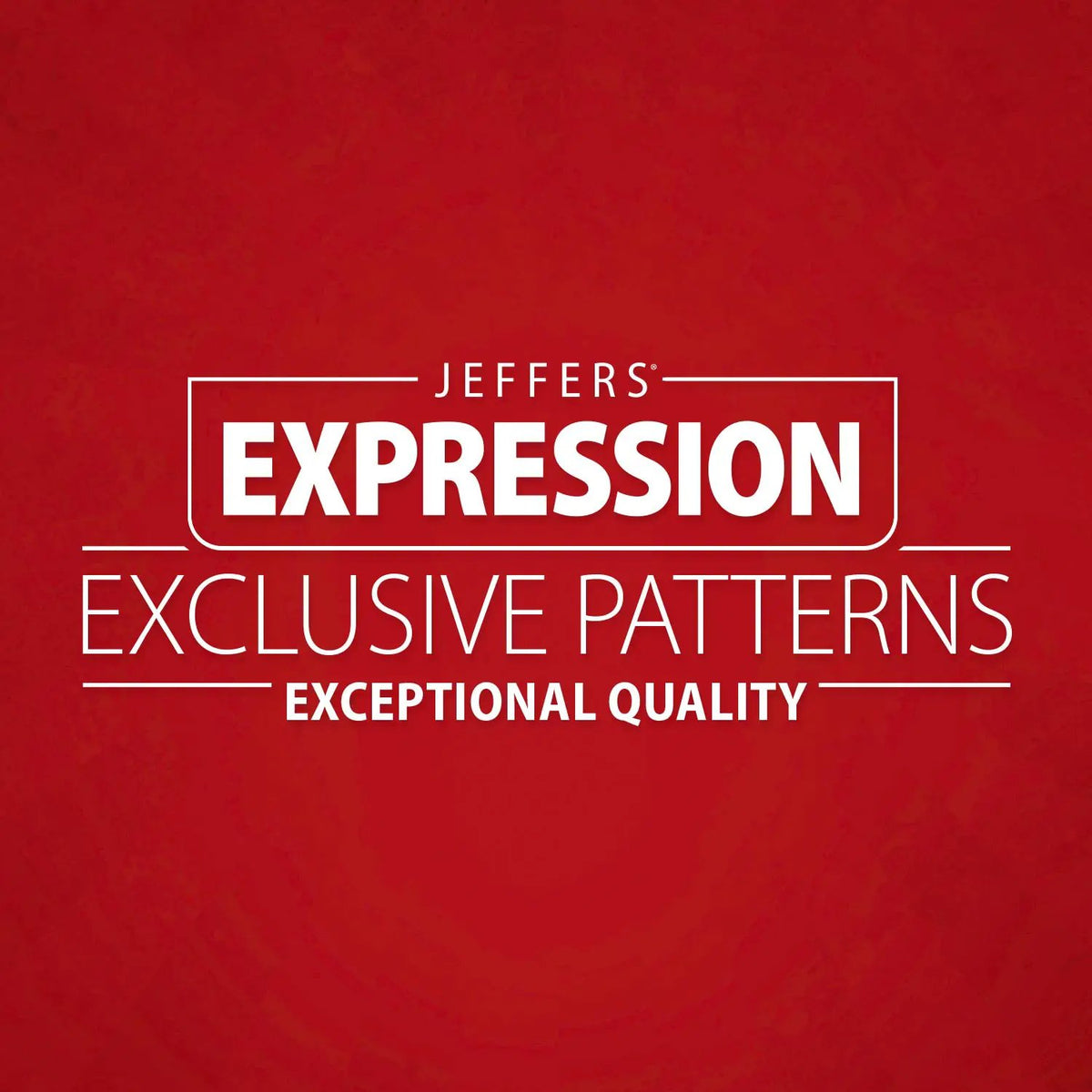 Jeffers Expression logo on red background, branding for horse fly masks