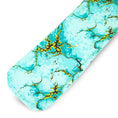 Load image into Gallery viewer, Jeffers Expression Lycra Horse Tail Bag, turquoise marbled pattern, 24 inches long
