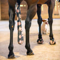 Load image into Gallery viewer, Jeffers Expression Lycra Horse Tail Bag, 24-inch long, dark floral print.
