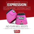 Bild in Galerie-Betrachter laden, Jeffers Expression neon pink no-turn bell boots for horses, 2-pack
