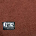 Load image into Gallery viewer, Jeffers Expression Oversized Fleece Throw Blanket, brown fleece with Jeffers Equine logo patch
