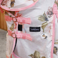 Load image into Gallery viewer, Jeffers Expression Softmesh Combo Neck Horse Fly Sheet in pink floral mesh with pink straps

