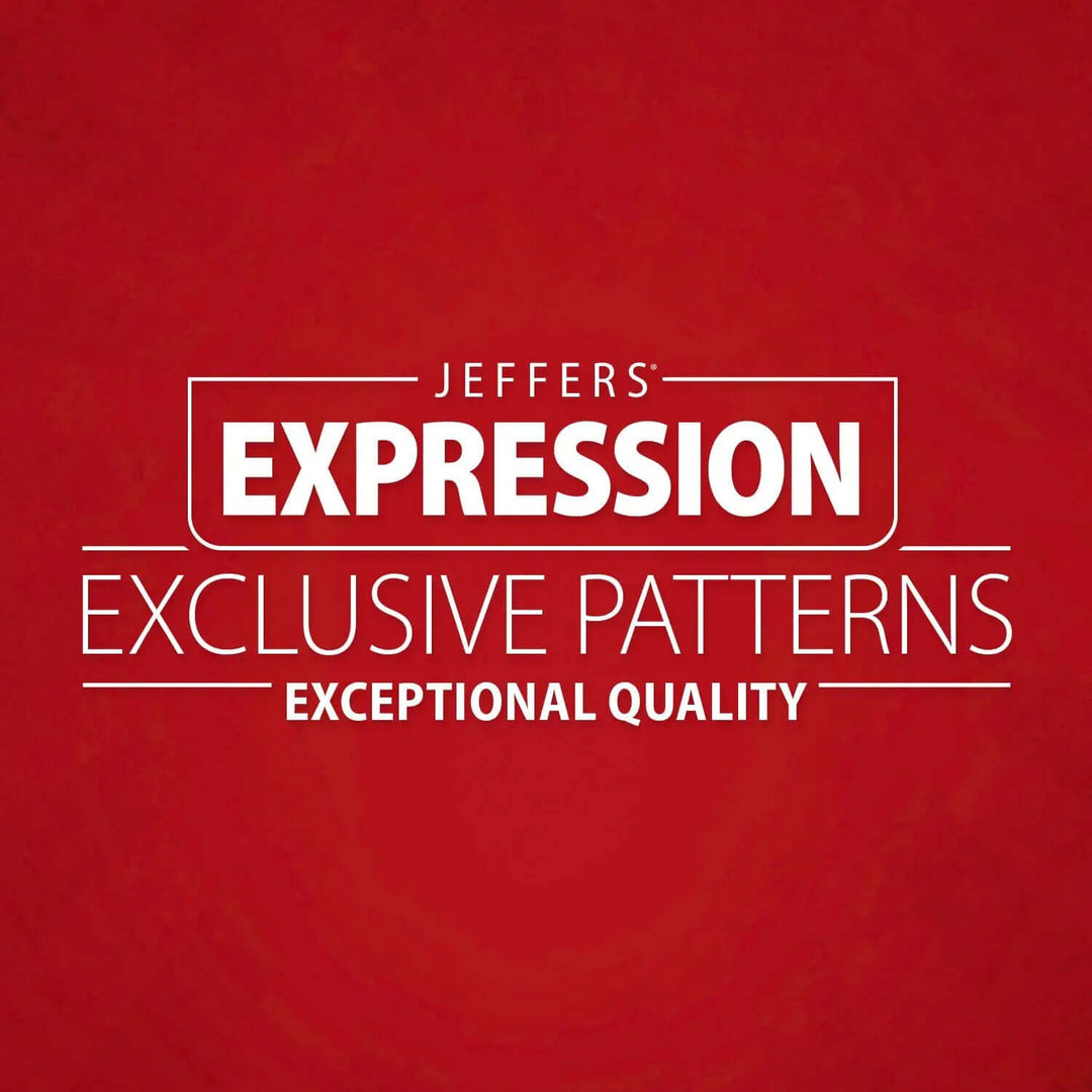 Jeffers Expression Deluxe Horse Grooming Bag on red background with white logo text