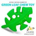 Load image into Gallery viewer, Jeffers Leaf Shaped Natural Rubber Dog Chew Toy with Dental Benefits and Vanilla Scent for Medium Chewers
