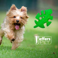Load image into Gallery viewer, Jeffers Leaf Shaped Natural Rubber Dog Chew Toy with Dental Benefits and Vanilla Scent for Medium Chewers
