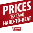Bild in Galerie-Betrachter laden, Jeffers Equine promo banner on red background with bold white text reading prices that are hard-to-beat.
