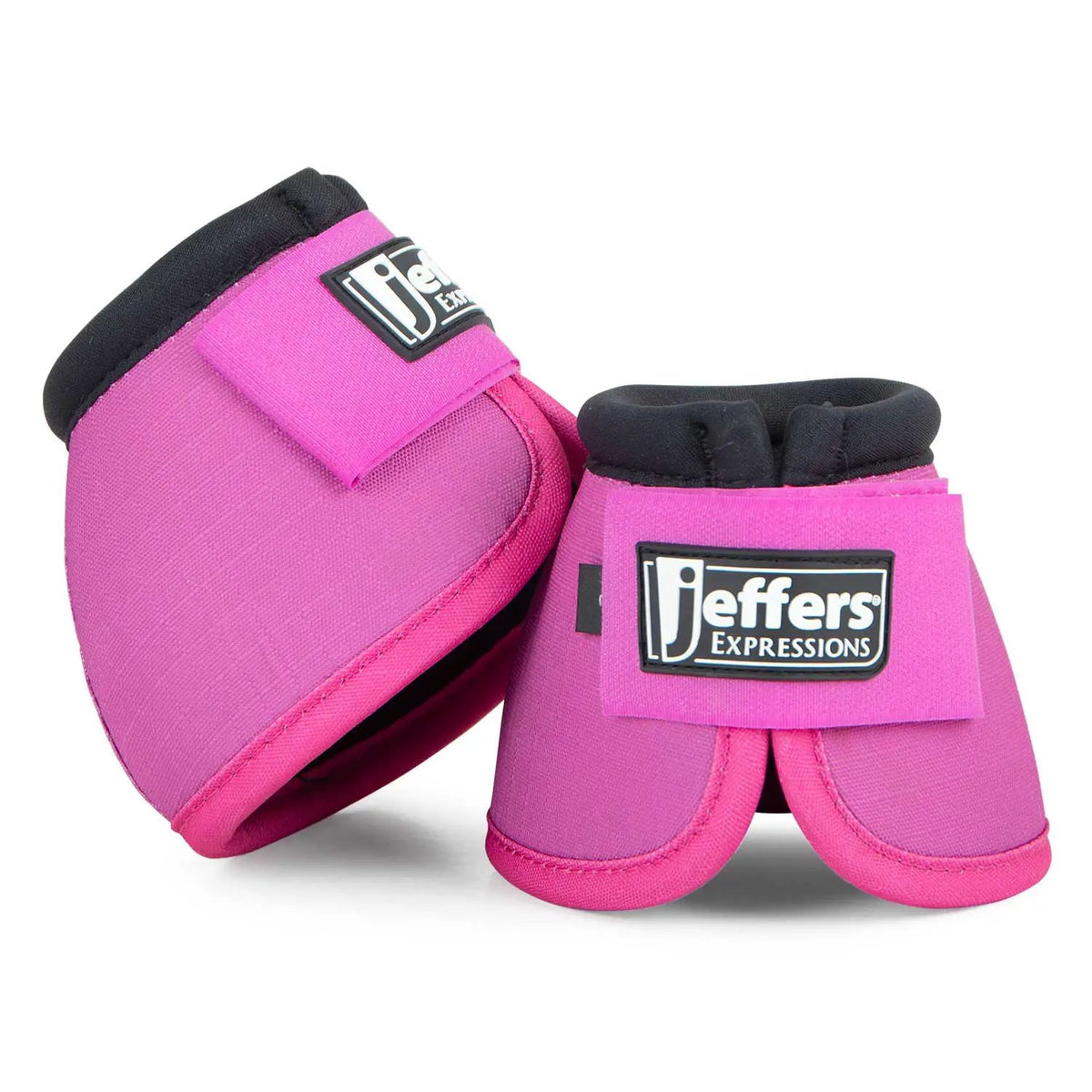 Jeffers Expressions neon pink no-turn bell boots for horses