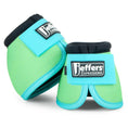 Bild in Galerie-Betrachter laden, Jeffers Expressions neon No-Turn Bell Boots for Horses, turquoise with lime green accents (2)
