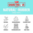 Load image into Gallery viewer, Jeffers Leaf Shaped Natural Rubber Dog Chew Toy with Dental Benefits and Vanilla Scent for Medium Chewers
