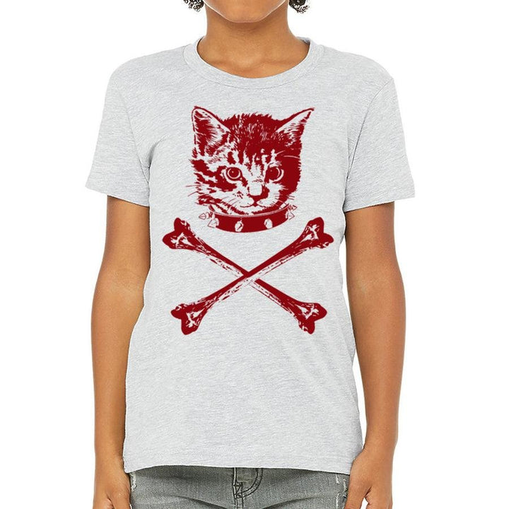 Kitten Crossbones Kids T-Shirt