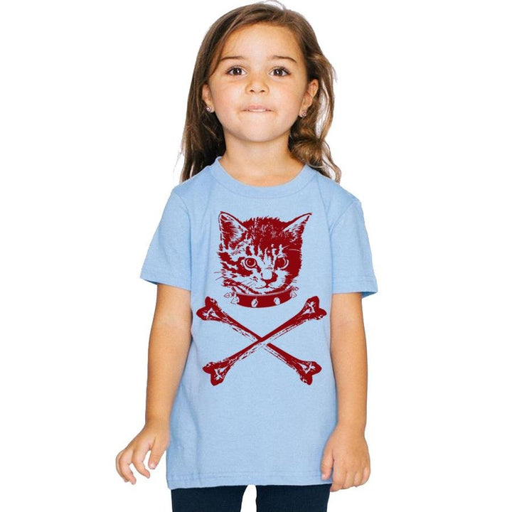 Kitten Crossbones Kids T-Shirt