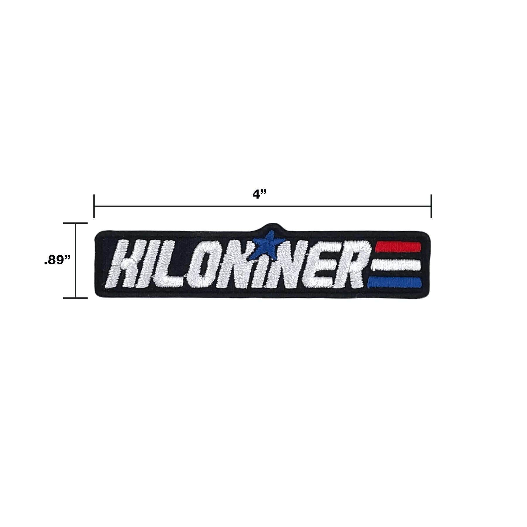 KILONINER Stars And Stripes Embroidered Morale Patch For Vest Harness by kiloninerpets