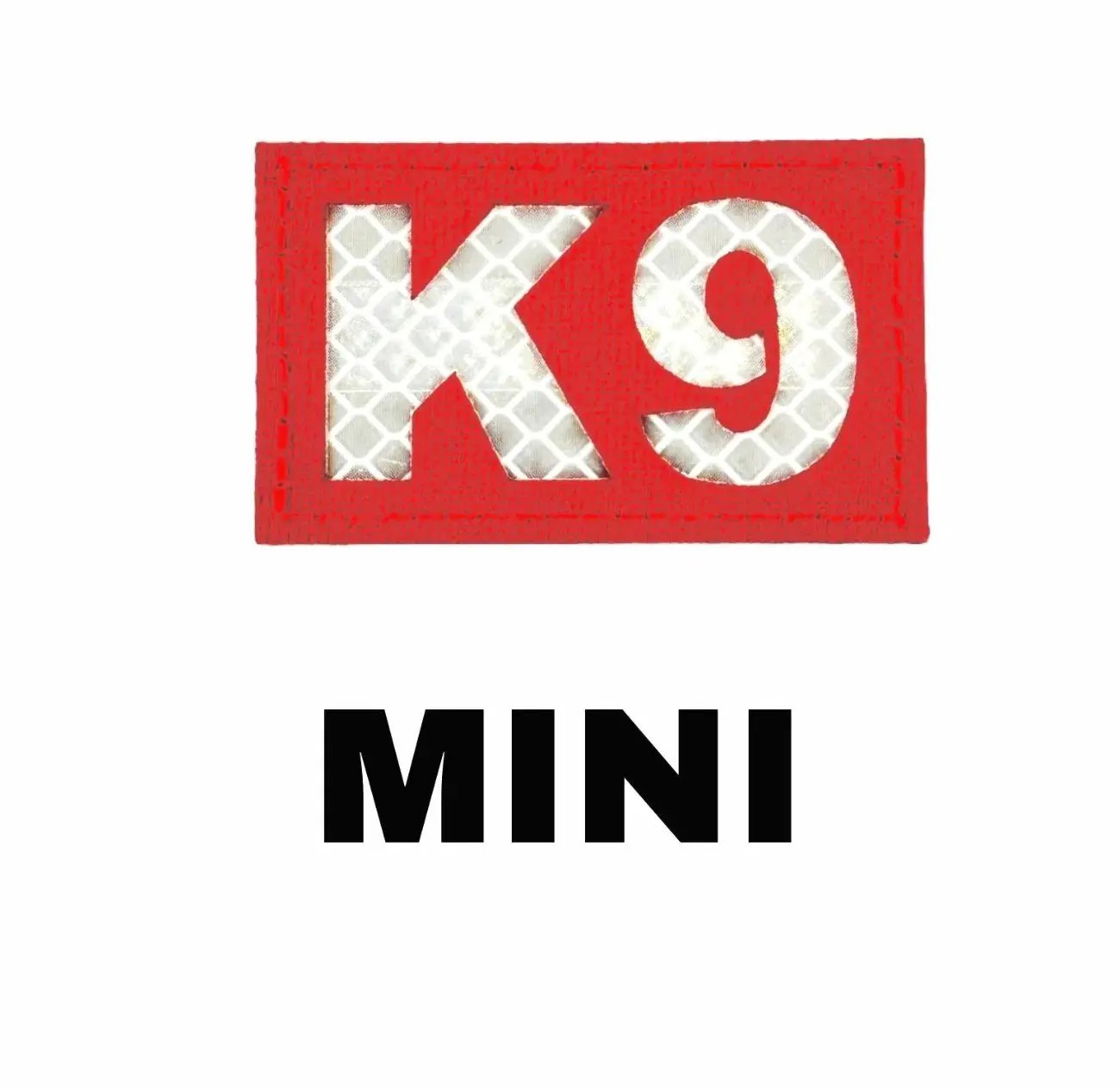 K9 Laser Cut Reflective Morale Patch Tactical Vest Gear In Vibrant Red Strong Hook Fastener Backing Material by kiloninerpets