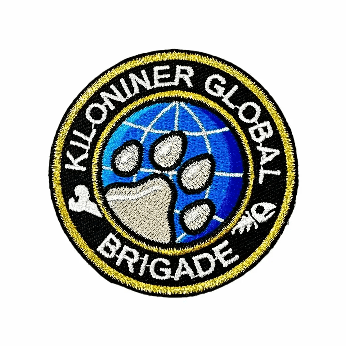 Kiloniner Global Brigade Embroidered Morale Patch Hook 2.5 Inches by kiloninerpets