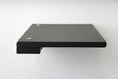 Load image into Gallery viewer, Cat climbing shelf platform in black wood with visible screws on top

