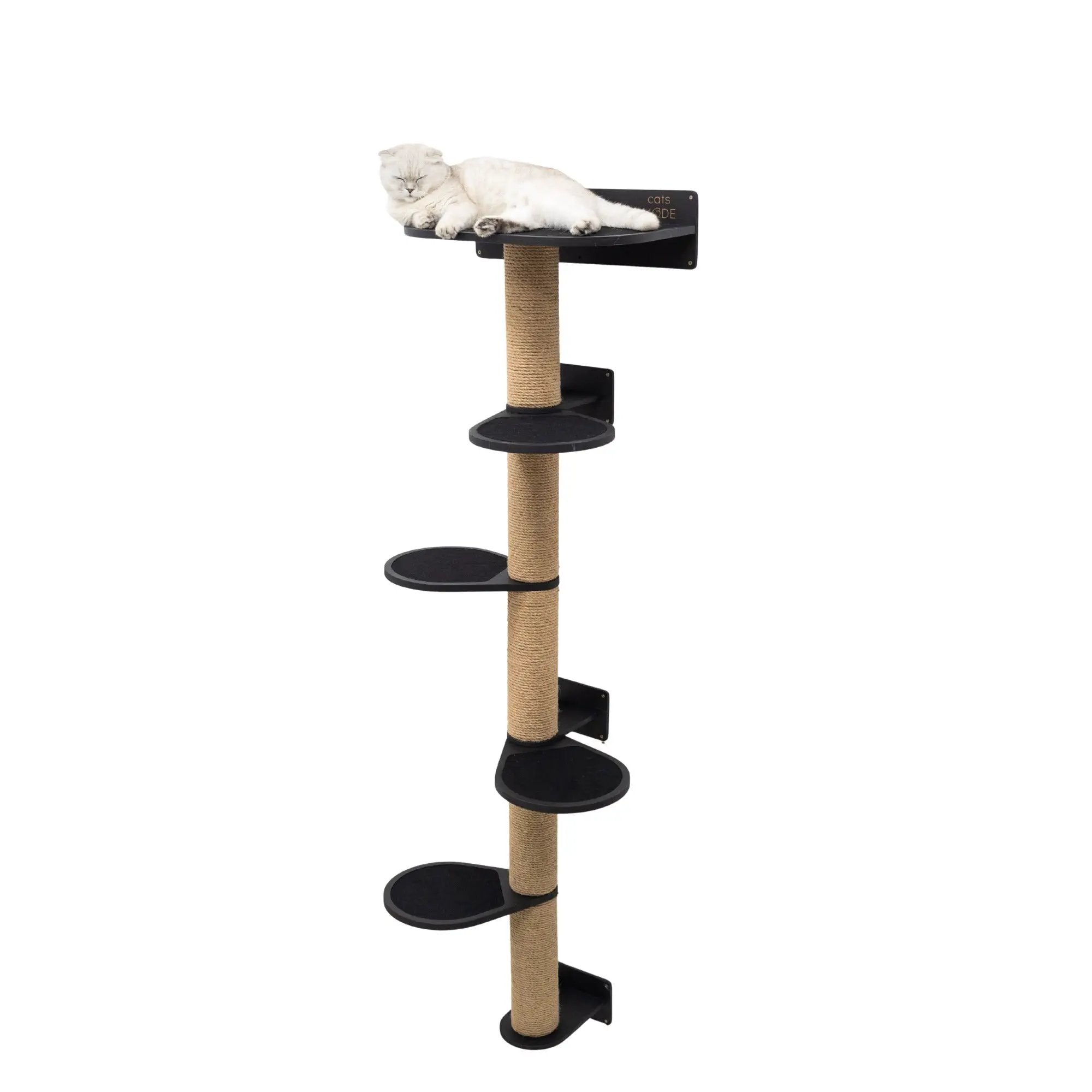 Enjoy The Wood Large Black Cat Tree Multi Level Durable Design by Enjoy The Wood